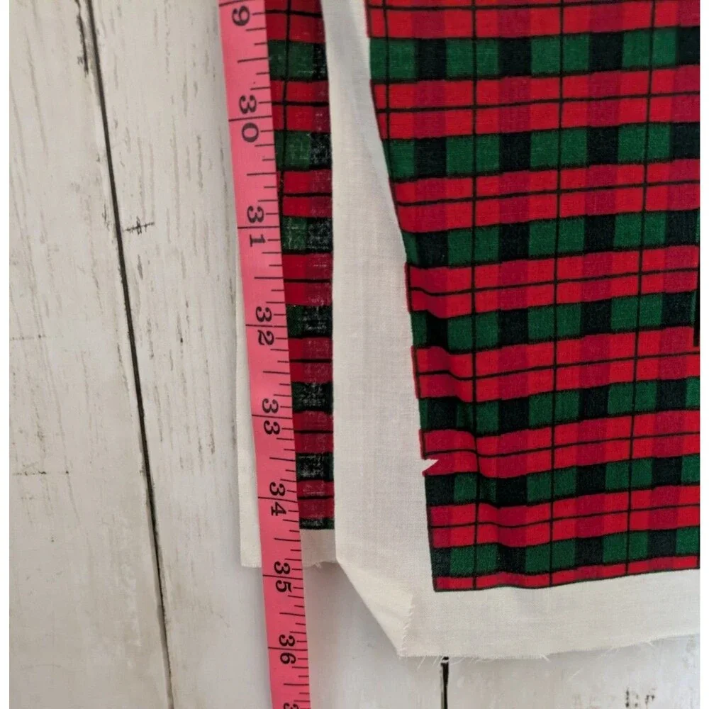 Vintage Springs Industries Swingin Santa Holder Fabric Panel Wall Pocket 36x60